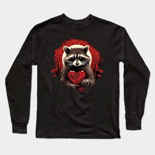 raccoon love Long Sleeve T-Shirt